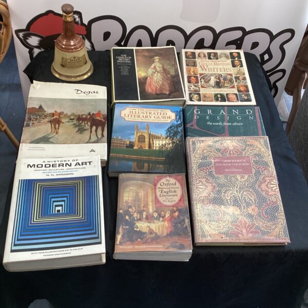 Vintage lot of art and design books for collectors.
