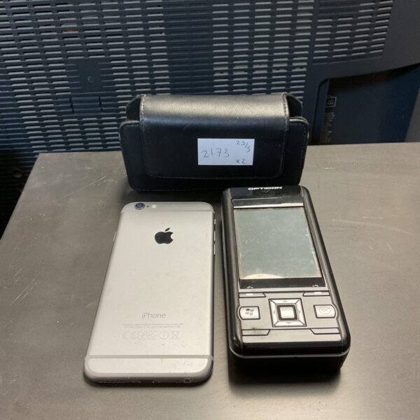 Apple iPhone A1586 and Opticon phone lot for collectors.
