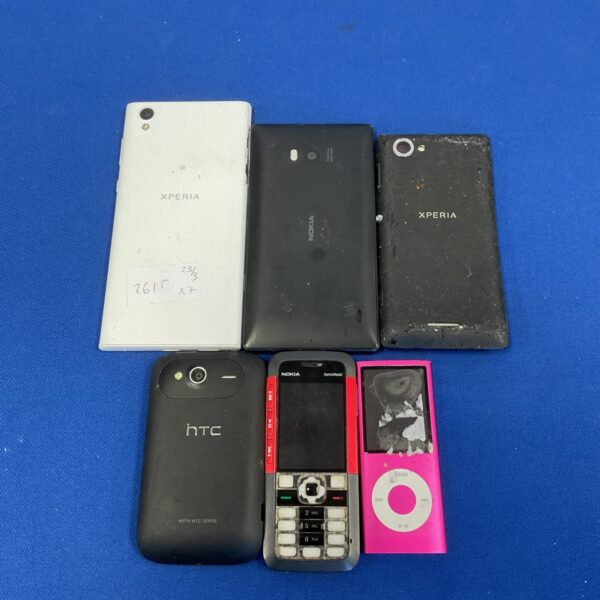 Mobile phone bundle featuring a Sony Xperia and Apple iPod.