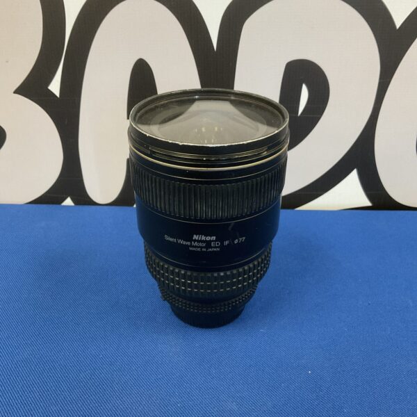 Nikon camera lens with silent wave motor and ED glass.