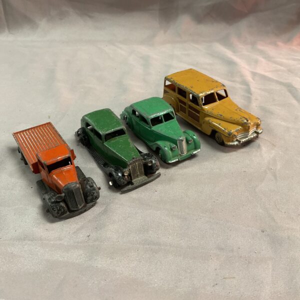 Group of vintage Dinky Toys diecast vehicles