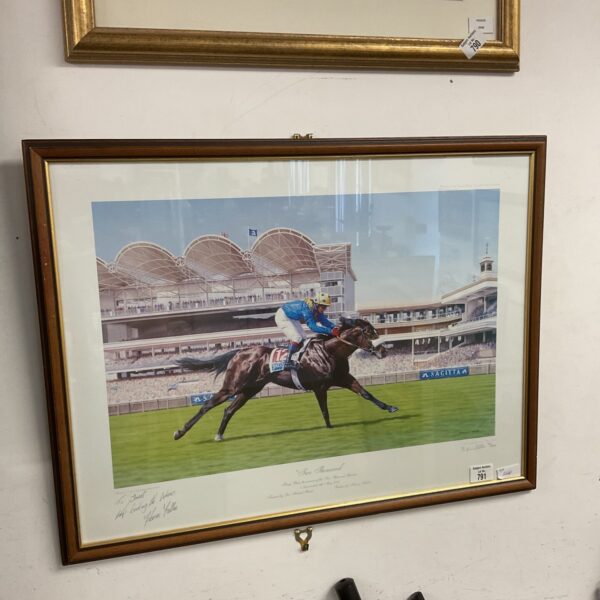 Signed Stephen Smith race horse print by Kieren Fallon.