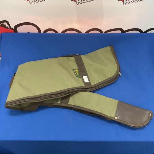 Durable Bisley canvas rifle case for secure gun transport.