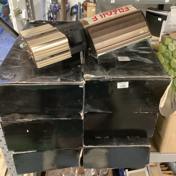 Lot of six Dimlux 315 watt full spectrum grow lights for indoor gardening.