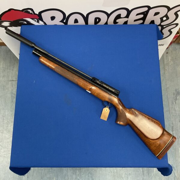 Webley FK2000 air rifle on a blue background.