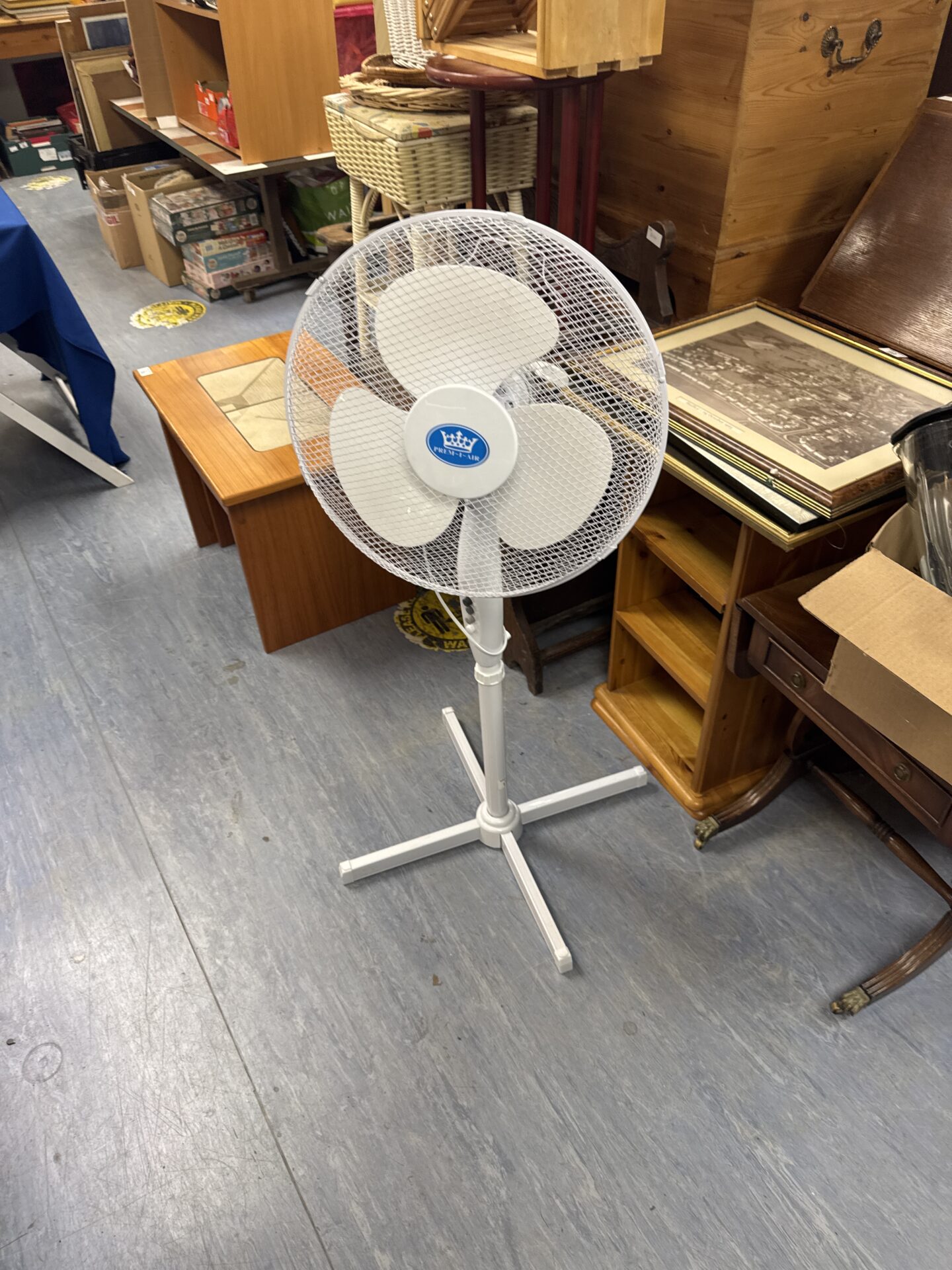 1143 Prem I air pedestal fan – working