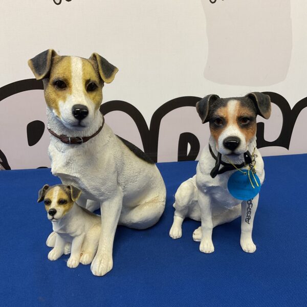 Pair of Jack Russell ornaments from the Leonardo Collection.