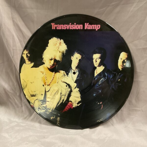 Front view of Transvision Vamp picture disc vinyl record.