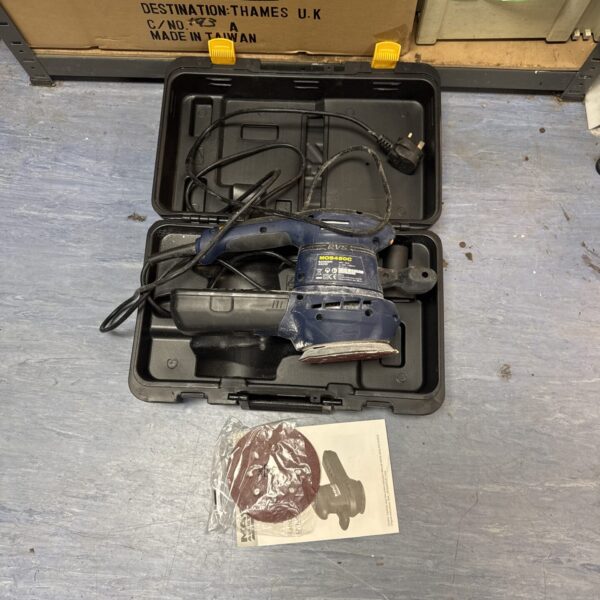 Used Mac Allister MOS450C orbital sander for DIY projects.