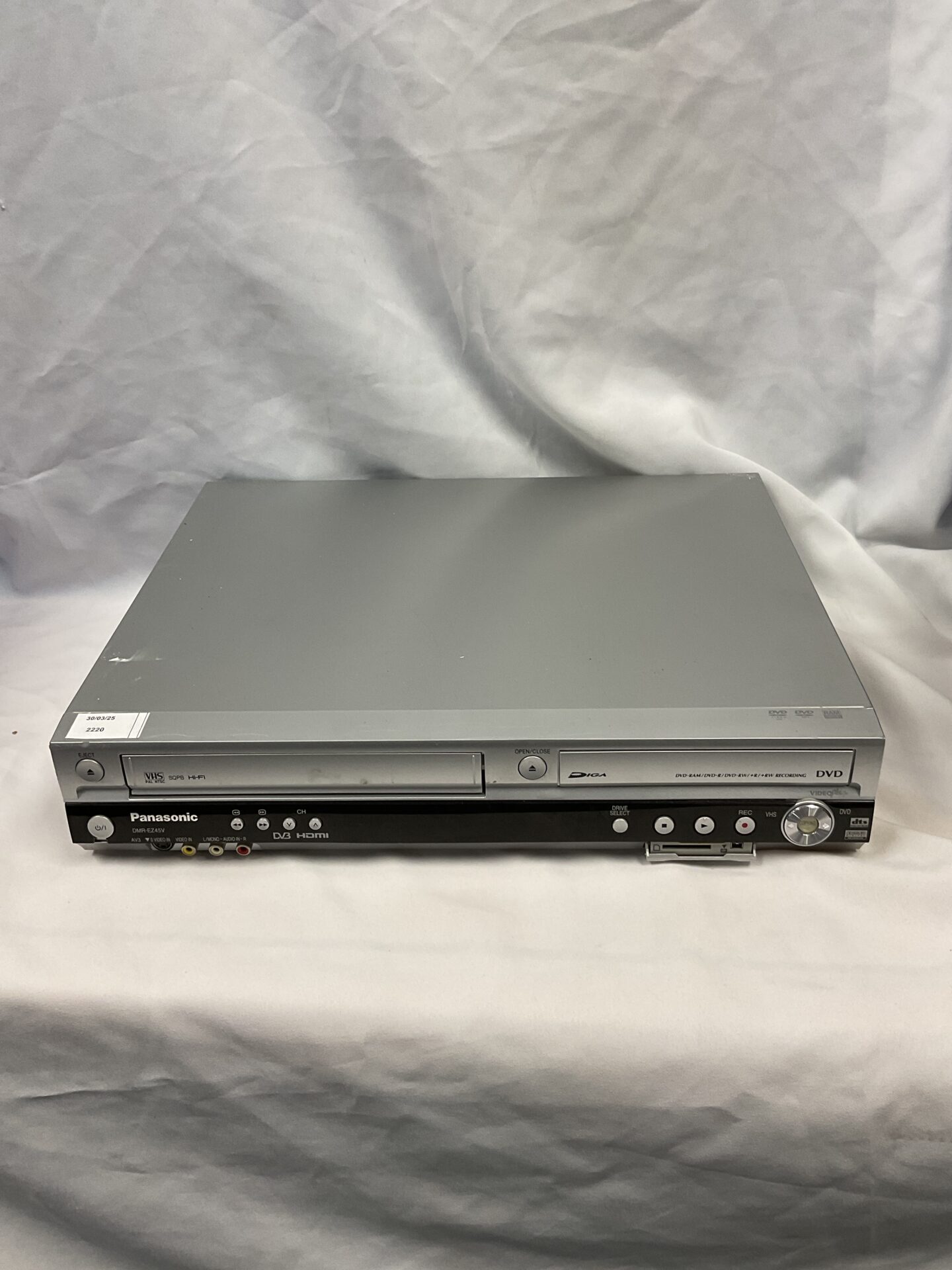 131 Panasonic dmr-ez45v dvd vhs combo no remote