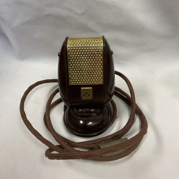 Vintage Grundig Bakelite microphone for radio or studio use.