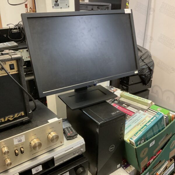 Dell Inspiron desktop computer with monitor, Intel Core i5 processor.