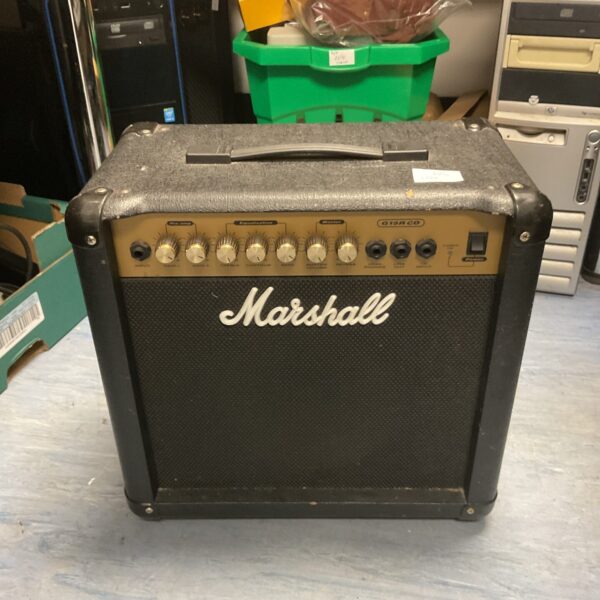 Vintage Marshall G15R CD guitar amplifier in black vinyl.