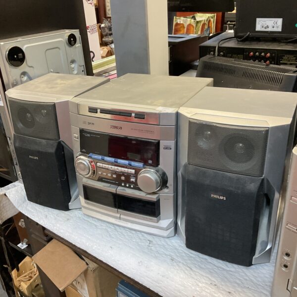 Vintage Philips FW-C280 hi-fi system, compact stereo unit.