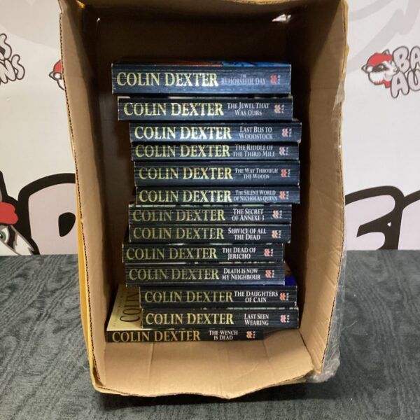 Vintage collection of Colin Dexter novels, including Inspector Morse books.