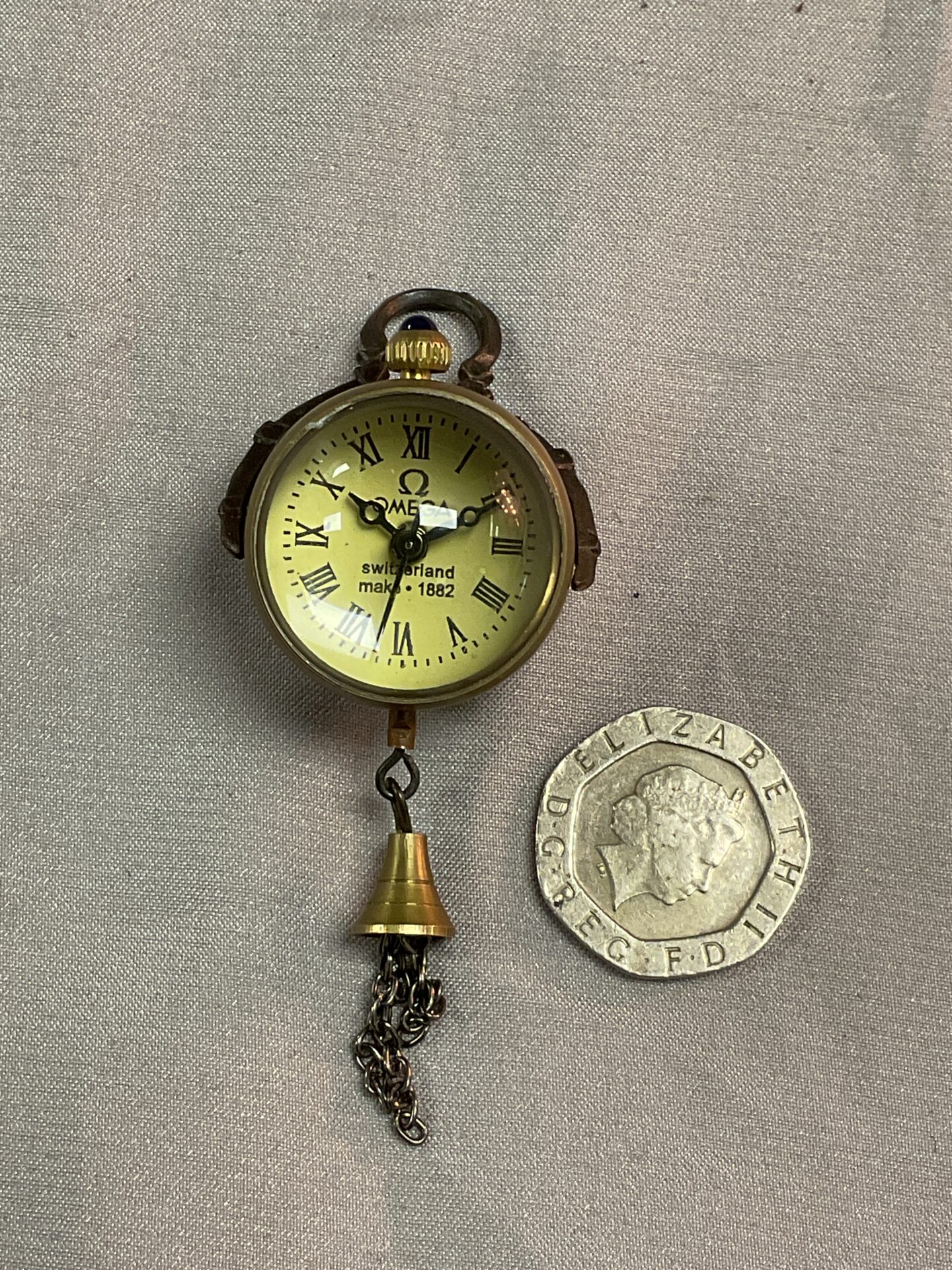 935 Vintage Omega style Ball pendant mechanical movement watchnworking