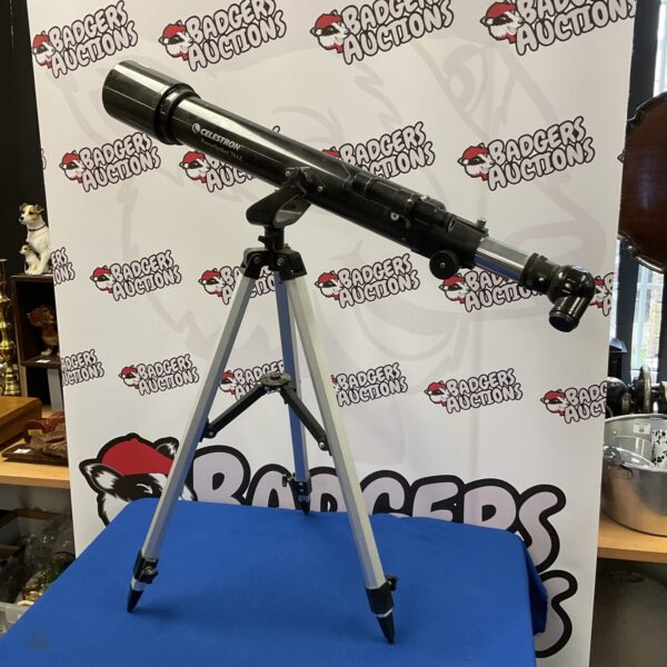 Celestron Powerseeker 70AZ telescope with tripod for astronomy