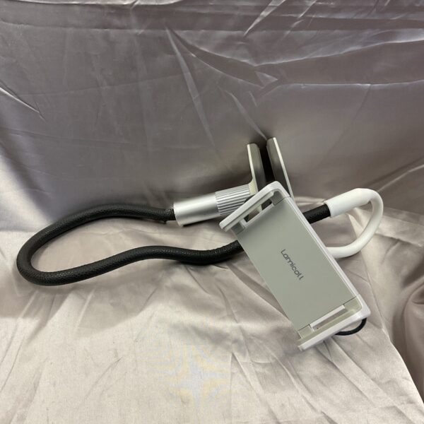 Flexible Lamicall long phone holder arm for mobile phones.