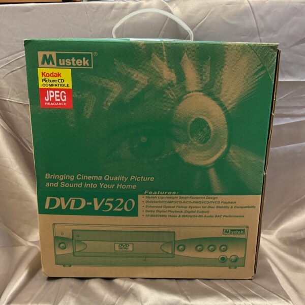 Mustek DVD-V520 DVD player in original box with remote.