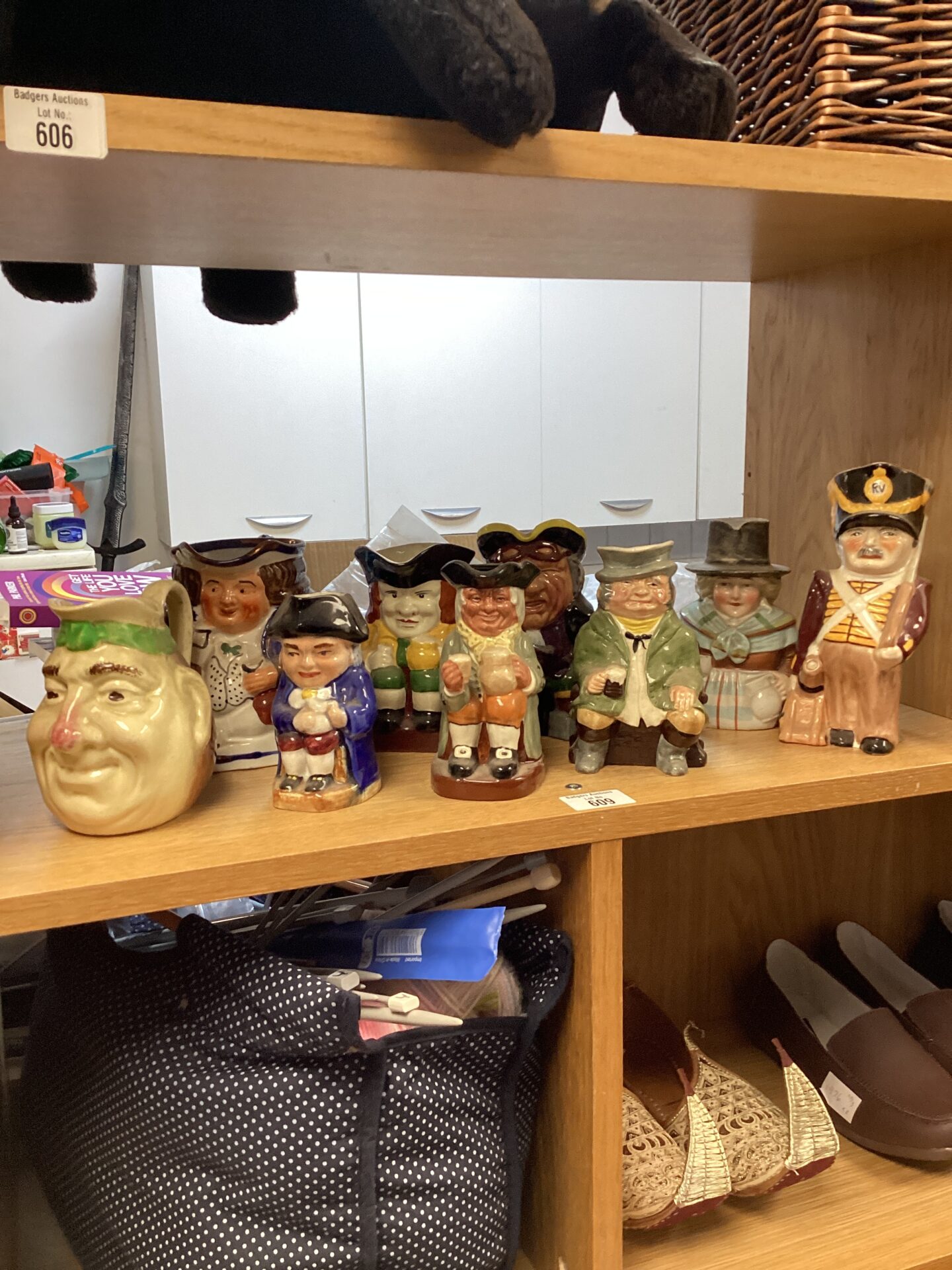 609 Nine Toby character jugs