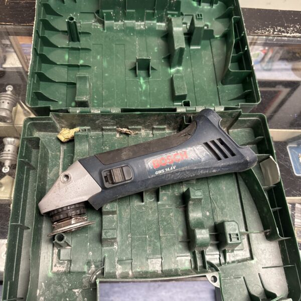 Bosch GWS 14.4V angle grinder body, cordless power tool, untested.