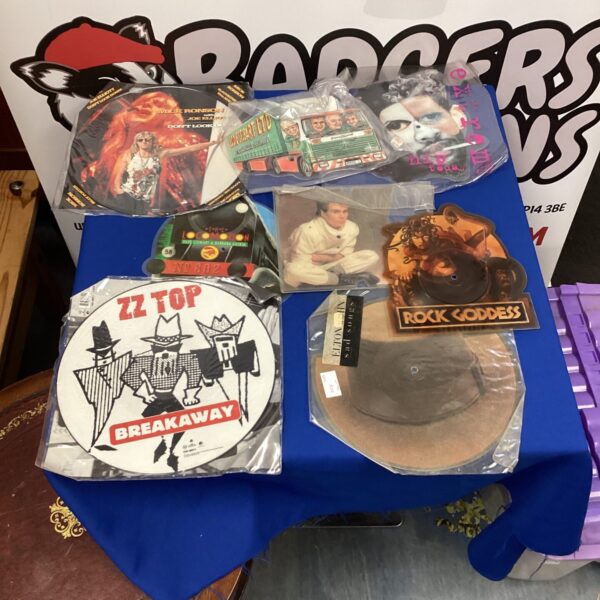 Selection of eight picture disc vinyl inc ZZ Top & the wurzels