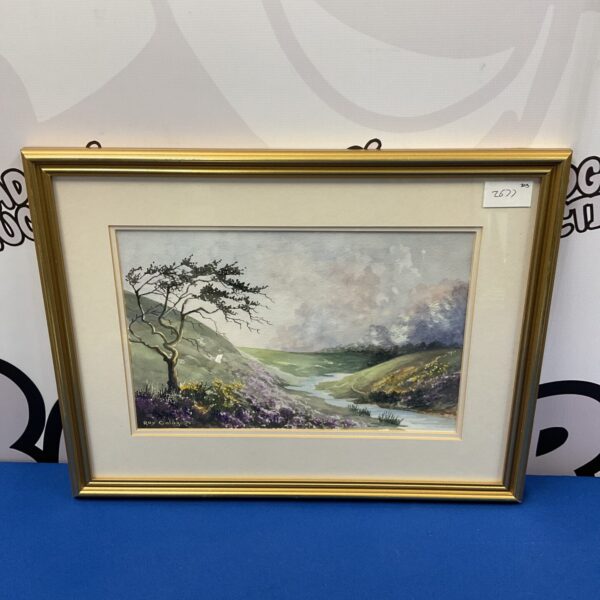 Original watercolour painting of Doone Valley by Ray Caleb.