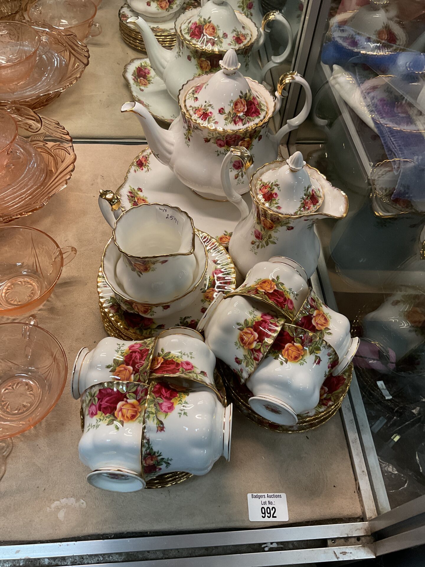 992 Royal Albert Old Country Rose Tea Set 29 Pce