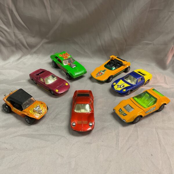 Vintage Matchbox Speed Kings diecast car collection.