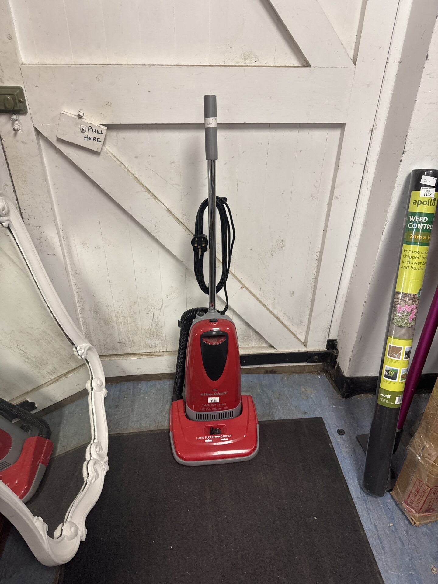 1114 Efbe-schott 1400w upright hoover – working