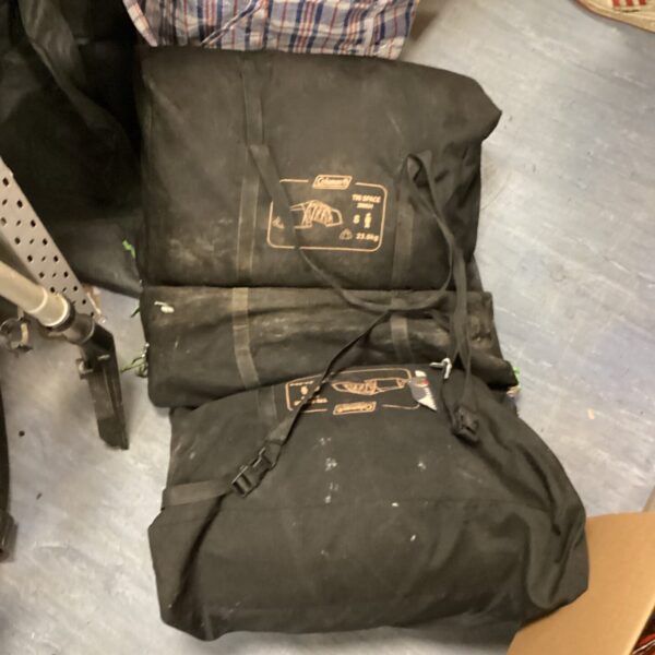 Used Coleman Tri Space 8 man tent for family camping.
