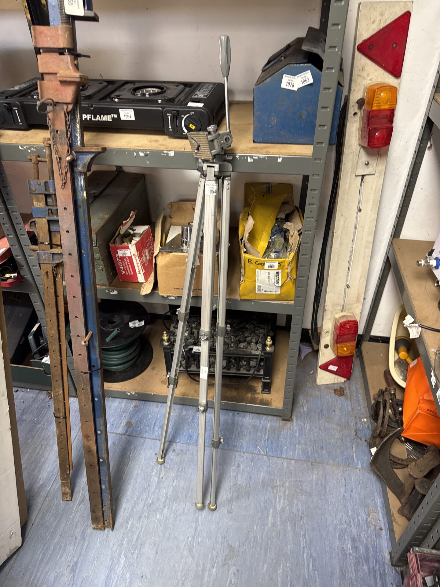 1057 Vintage velbon tall camera tripod