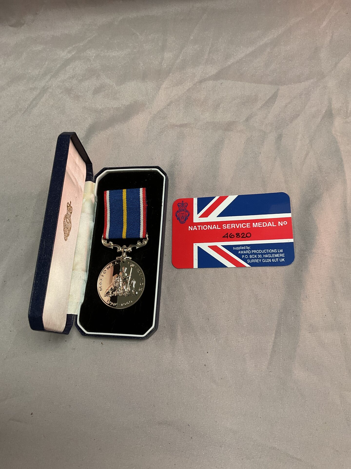959 National service medal No 46820