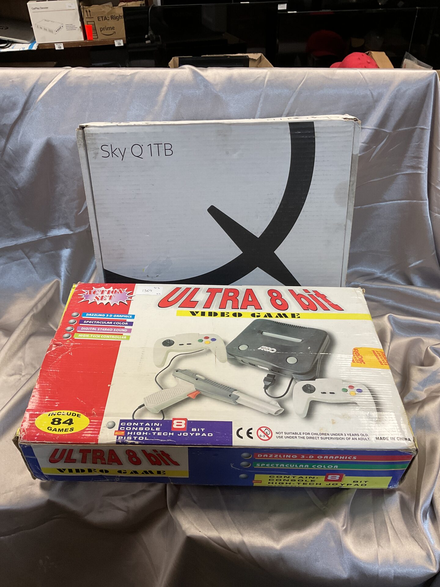 203 Action set ultra 8bit console & sky q 1tb box