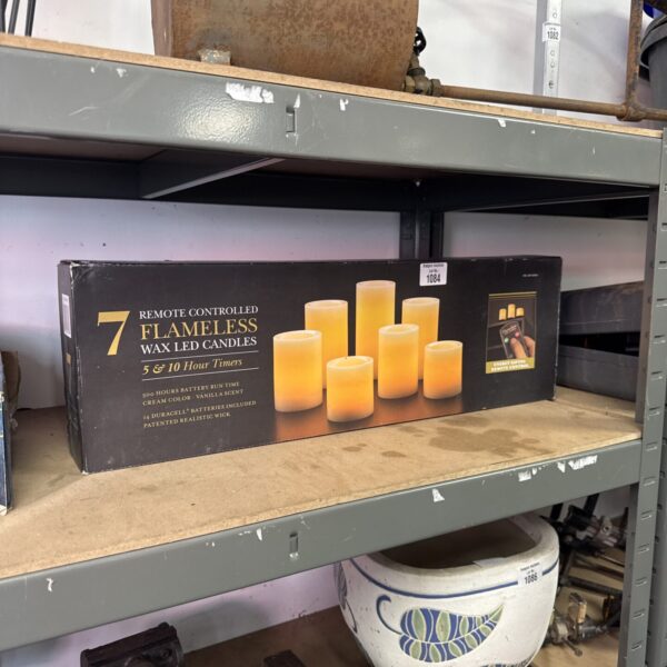 Unopened set of remote controlled artificial candles for home decor.