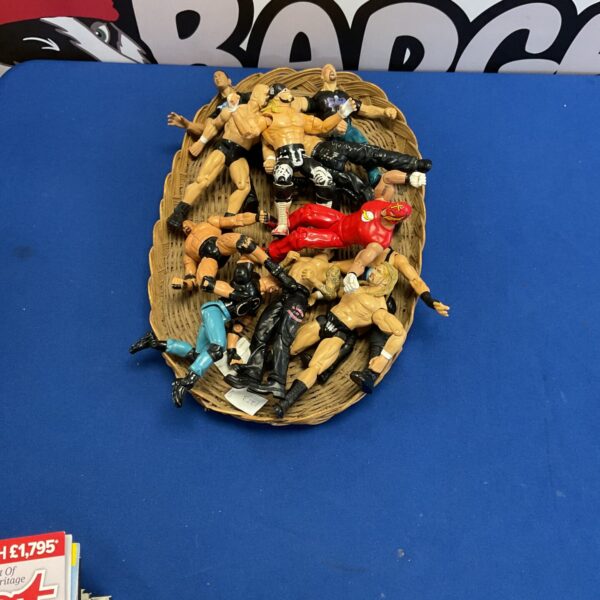 Lot of Jakks WWE wrestling figures for collectors.