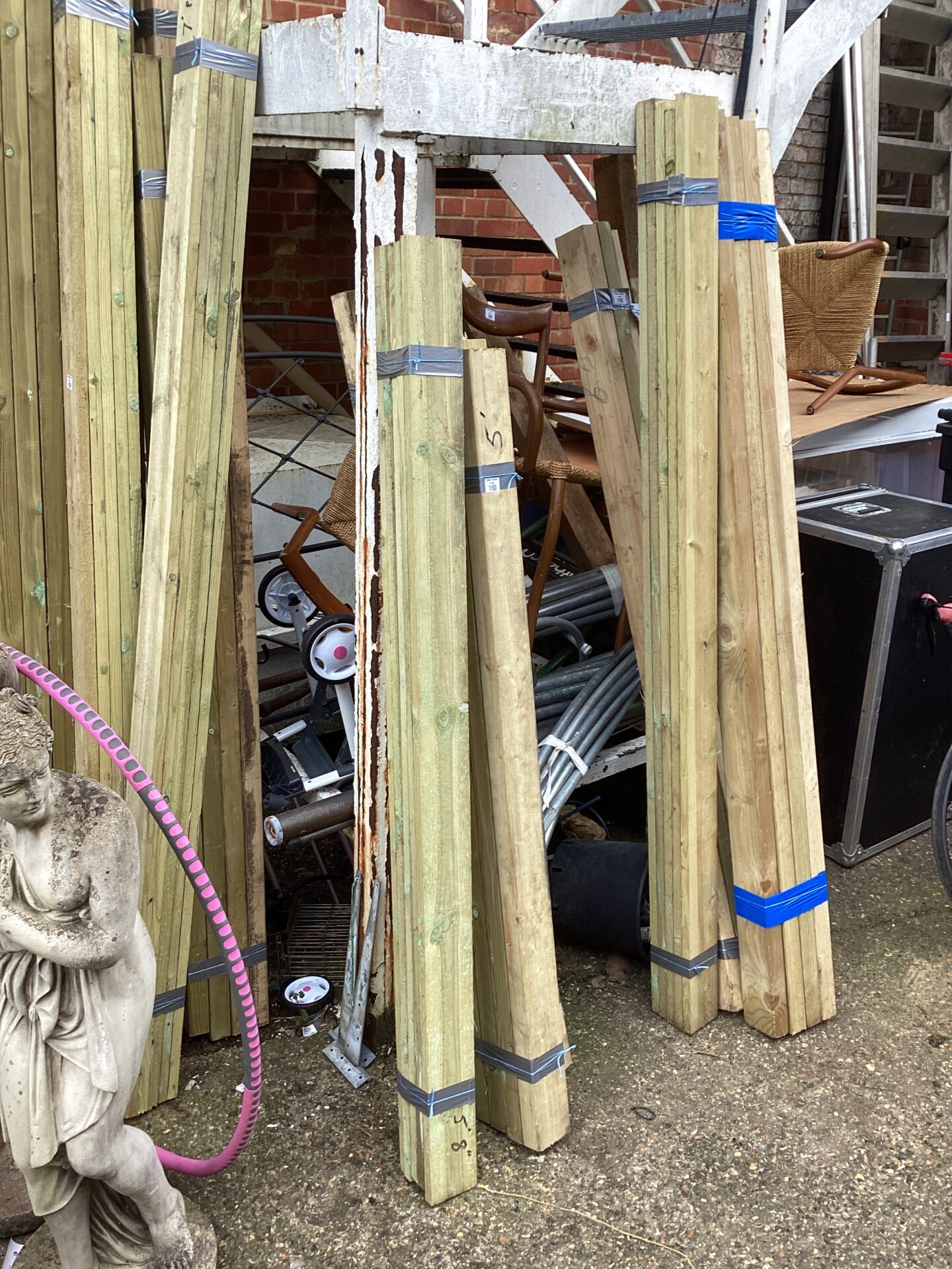 1193 Three bundles of 5’ Timber
