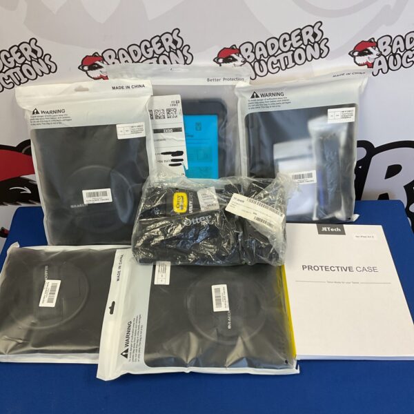 Lot of new Apple iPad cases including OtterBox protective cover.