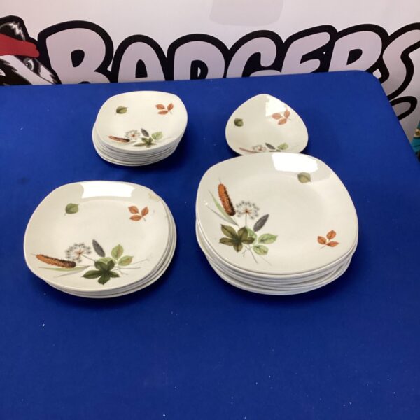 Vintage Midwinter Stylecraft pottery from Staffordshire, collectible dinnerware.