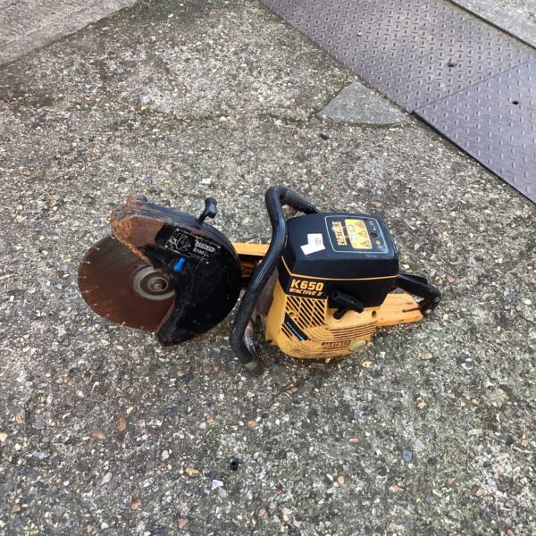 Vintage Partner K650 angle grinder, a classic power tool.