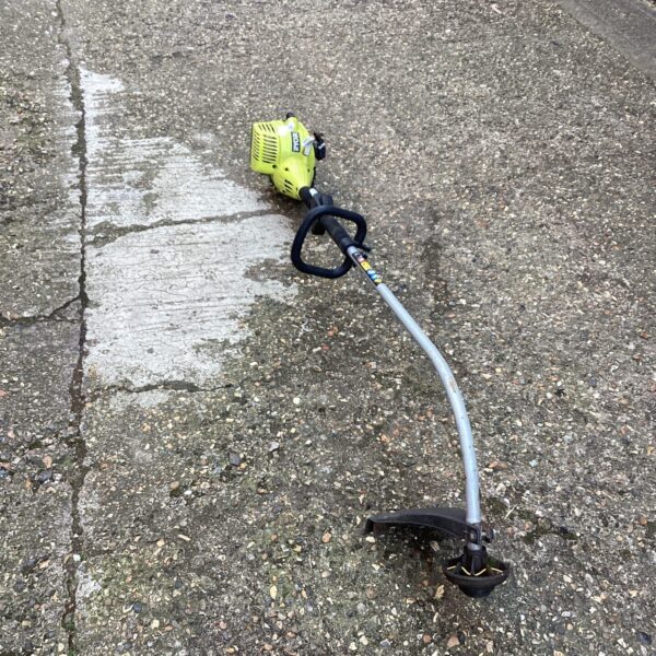 Used Ryobi strimmer for garden maintenance and trimming edges.