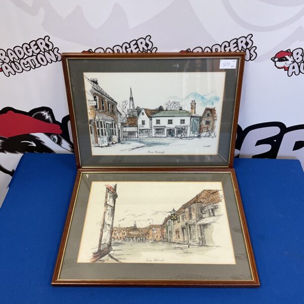 Vintage D L Griffiths prints of Princes Risborough country house.