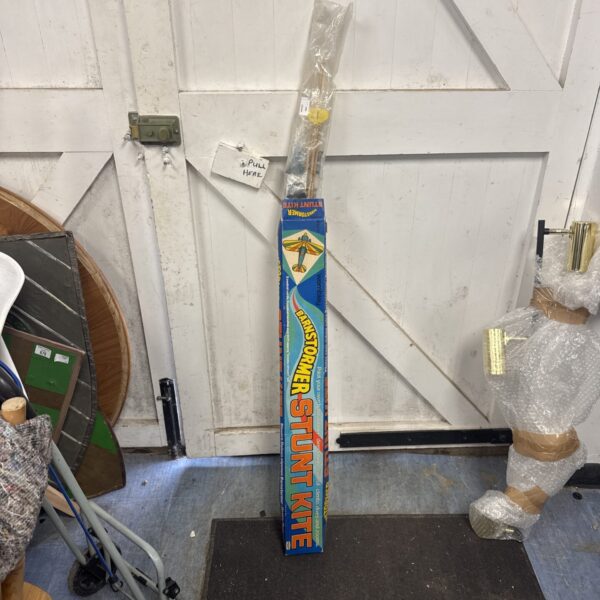 Vintage Wembley Barnstormer stunt kite in used condition.