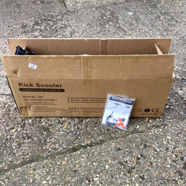 New kick scooter model 801 in original packaging.
