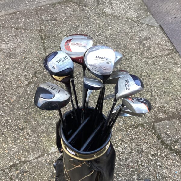 Vintage Dunlop golf club selection for collectors and players.