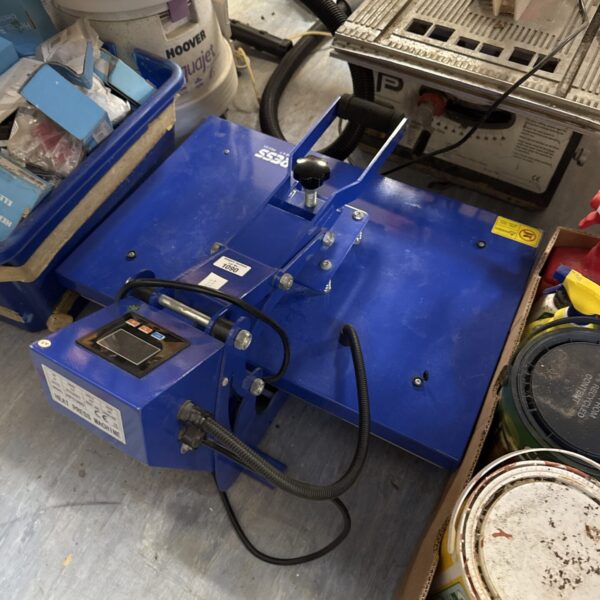 HPC380 heat press machine for t-shirt transfer, untested condition.