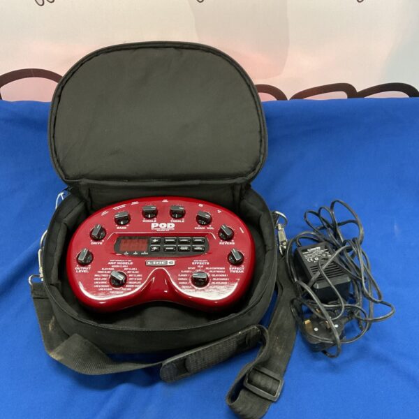 Line 6 POD 2.0 guitar effects processor front view.
