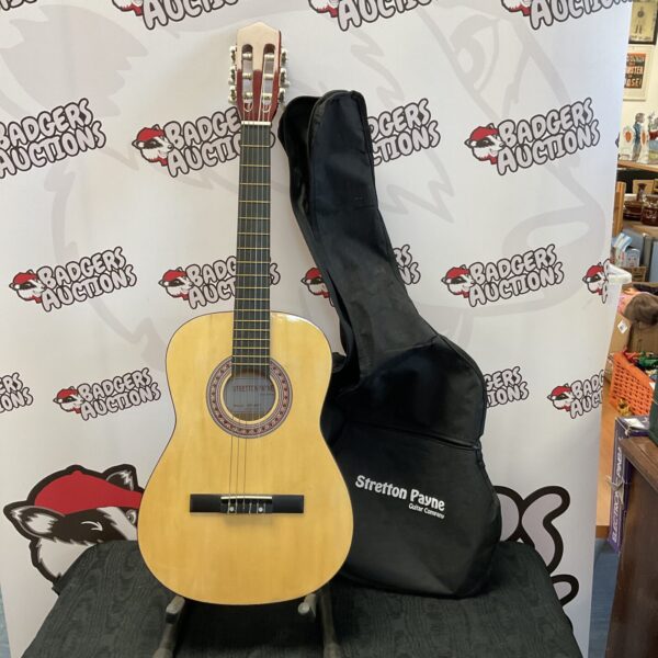 Stretton Payne childs acoustic guitar with case.