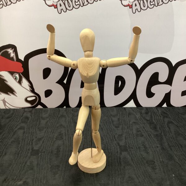 Wooden artists mannequin for drawing and sculpting practice.