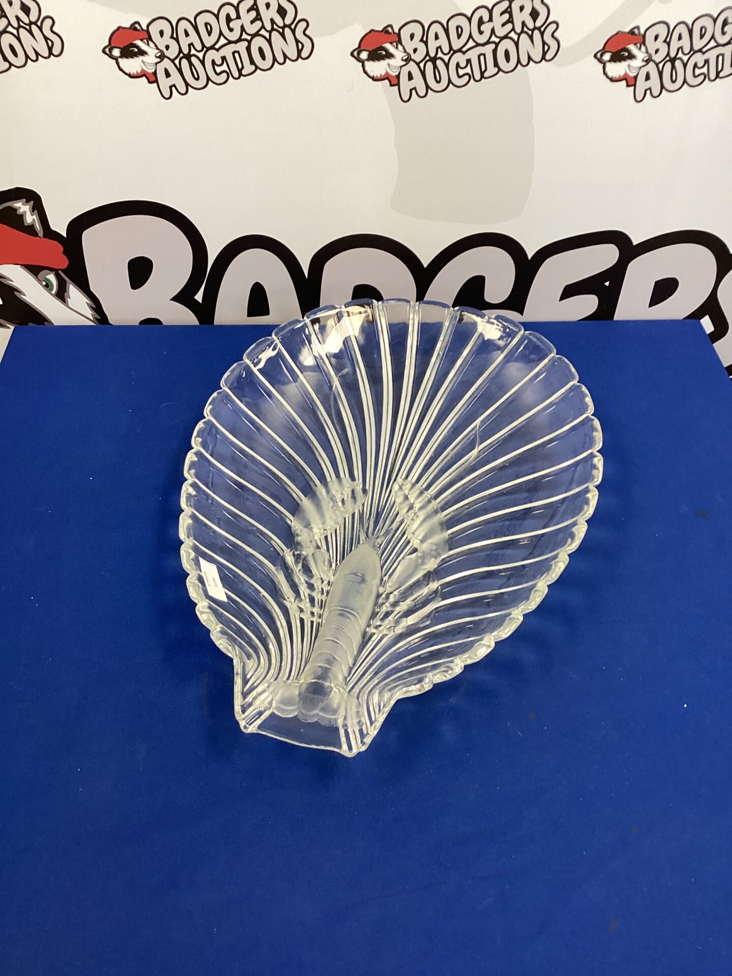 287 Lobster design Glass Serving dish